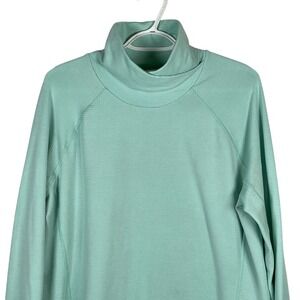 Duluth‎ Scenic View Lightweight Fleece Tunic Top Turtleneck Womens XL Green read